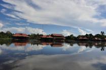 Chegando à Pousada Uacari, nossa casa pelos próximos 5 dias na Reserva do Mamirauá, na região de Tefé, no Amazonas